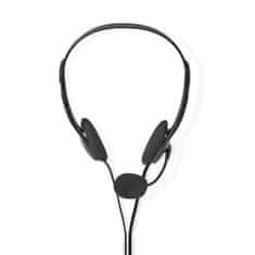 Nedis PC headset | Fülön | Sztereó | 2x 3,5 mm | Összecsukható mikrofon | Fekete 