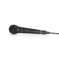 Nedis Vezetékes mikrofon | Kardioid | Levehető kábel | 5,00 m | 80 Hz - 13 kHz | 600 Ohm | -72 dB | Be/ki gomb | Bőrönd mellékelve | ABS / Alumínium | Fekete 