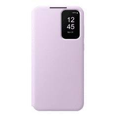 SAMSUNG Galaxy A55 5G SM-A556B, Oldalra nyíló tok, hívás mutatóval, kártyatartóval, Smart View Wallet, lila, gyári (RS154737)