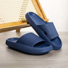 VIVVA® Habból készült csúszásmentes papucs, kék papucs, kényelmes ortopéd papucs, modern flip flop papucs, 38/39-es méret | FLIPSY 