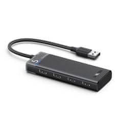 Ugreen CM653 HUB adapter 4x USB, fekete