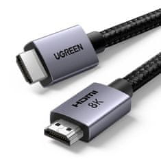 Ugreen HD171 kábel HDMI 2.1 8K 1m, szürke