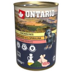 Ontario Puppy csirkepástétom konzerv spirulinával 400 g