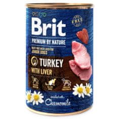 Brit BRIT Premium by Nature pulyka májjal 400 g