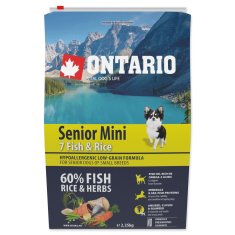 Ontario  Senior Mini hal és rizs 2,25 kg