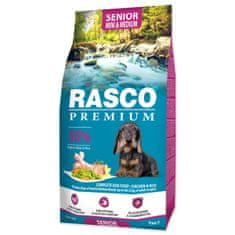 RASCO PREMIUM Granulátum Senior Mini &amp; Medium csirke rizzsel 1 kg