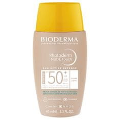 Bioderma Tonizáló fluid vegyes és zsíros bőrre Photoderm Nude Touch Mineral SPF 50+ (Fluid) 40 ml (Árnyalat Gold)