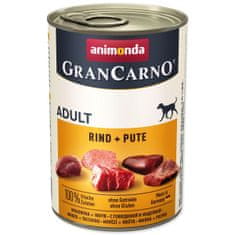 Animonda Gran Carno Adult marhahús + pulyka konzerv 400 g