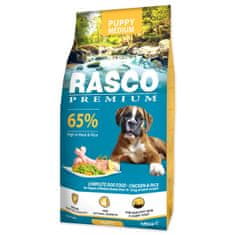 RASCO PREMIUM Granules Puppy Medium csirkehús rizzsel 15 kg