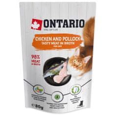 Ontario Csirke és tőkehal húslevesben 80 g