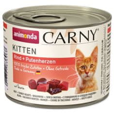 Animonda Carny Kitten marhahús + pulykaszív konzerv 200 g