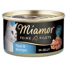Miamor Konzerv MIAMOR Feine filé tonhal + garnélarák zselében 100 g