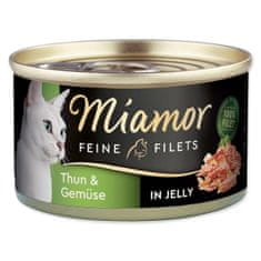 Finnern Konzerv MIAMOR Feine filé tonhal + zöldségek zselében 100 g