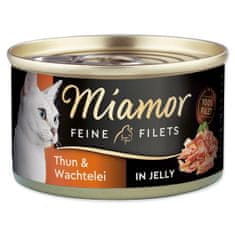 Miamor MIAMOR Feine Filets tonhal konzerv + fürjtojás zselében 100 g