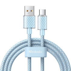 Mcdodo CA-3654 USB-A apa - USB-C apa 2.0 Adat és töltő kábel - Kék (2m) (CA-3654)