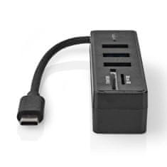 Nedis USB-hubb | 1x USB-C | 3x USB A hona | 5 portos port(ok) | USB 3.2 Gen 1 | USB ström | 5 Gbps | SD és MicroSD 