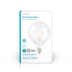 Nedis SmartLife LED izzólámpa | Wi-Fi | E27 | 500 lm | 5 W | Meleg fehér | 2700 K | Üveg | Android / IOS | G125 | 1 db 