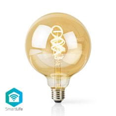 Nedis SmartLife LED izzólámpa | Wi-Fi | E27 | 350 lm | 5,5 W | Hideg fehér / meleg fehér | 1800 - 6500 K | Üveg | Android / IOS | G125 | 1 db 
