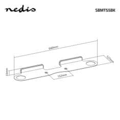 Nedis Soundbar tartó | Kompatibilis: Sonos Beam | Fal | 5 kg | Fix | ABS / Acél | Fekete 