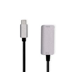Nedis USB-C adapter | USB 3.2 Gen 1 | USB-C Male | HDMI kimenet | 8K@60Hz | 0,20 m | kerek | Nikkelezett | PVC | Fekete | Doboz 