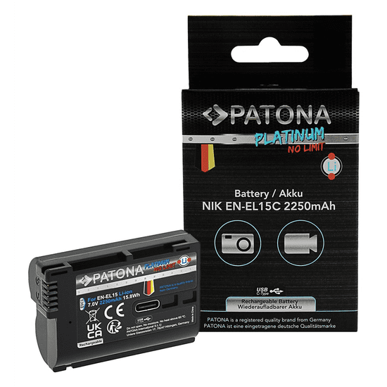 PATONA akkumulátor Nikon fényképezőgépekhez 2250mAh (EN-EL15)
