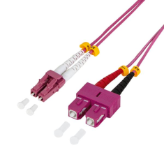 LogiLink Fiber optic duplex patch kábel lila 5m (FP4LS05) (FP4LS05)
