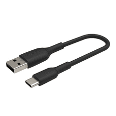 Belkin BoostCharge USB-C - USB-A kábel 15cm fekete (CAB001bt0MBK) (CAB001bt0MBK)