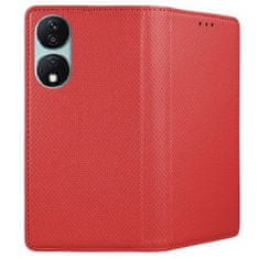TKG Telefontok Honor X7b - piros mágneses szilikon keretes könyvtok