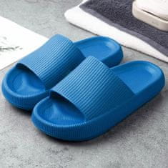 VIVVA® Habból készült csúszásmentes papucs, kék papucs, kényelmes ortopéd papucs, modern flip flop papucs, 38/39-es méret | FLIPSY 