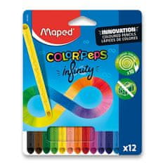 Maped Color'Peps Infinity zsírkréták 12 színben