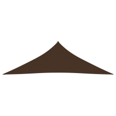 Vidaxl barna háromszögű oxford-szövet napvitorla 3,5 x 3,5 x 4,9 m (135835)