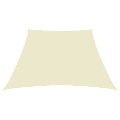 Vidaxl krémszínű trapéz alakú oxford-szövet napvitorla 3/5 x 4 m (135243)