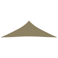 Vidaxl bézs háromszög alakú oxford-szövet napvitorla 4 x 4 x 5,8 m (135177)