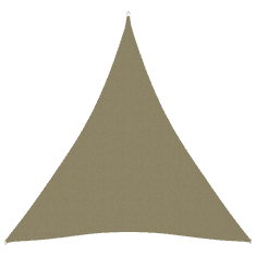 Vidaxl bézs háromszögű oxford-szövet napvitorla 3 x 4 x 4 m (135174)