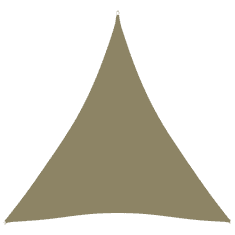 Vidaxl bézs háromszög alakú oxford szövet napvitorla 5 x 6 x 6 m (135181)
