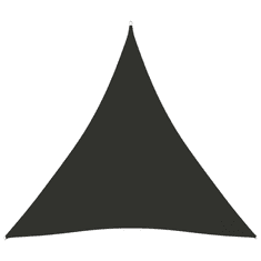 Vidaxl antracitszürke háromszögű oxford-szövet napvitorla 4,5x4,5x4,5m (135123)