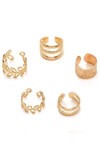 Dollcini Dollcini, 33 db fülbevaló és gyűrű, ötvözet fülbevaló, gyűrű, arany