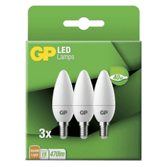 GP 087823 Candle B35 4.9W E14 LED izzó - Meleg fehér (3db) (740GPCAN087823B3)