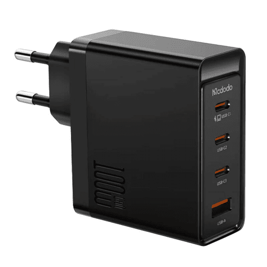 McDodo CH-5140 GAN 3xUSB-C / USB-A Hálózati töltő - Fekete (100W)