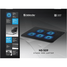 Defender NS-509 15.6" laptop hűtőpad - Fekete (29509)