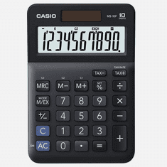 CASIO MS-10F asztali számológép, fekete (MS-10F)