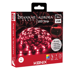 Konix Drakkar Aurora LED szalag USB 3m (KX-DK-LED-3M) (KX-DK-LED-3M)