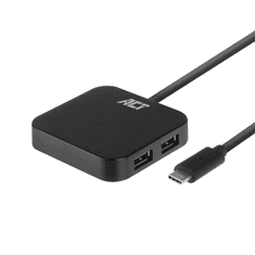 ACT USB-C Hub 3.2 4 portos fekete (AC6410) (AC6410)