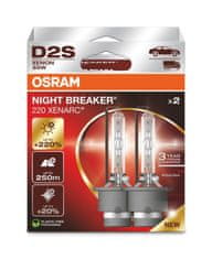 Osram Xenon lámpa D2S 66240XN2-2HB NIGHT BREAKER LASER +220% BOX