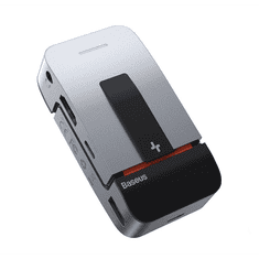 BASEUS laptop állvány állítható + USB-C ezüst (CAHUB-AJ0G) (CAHUB-AJ0G)