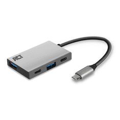 ACT USB-C Hub 3.2 4 portos ezüst (AC7070) (AC7070)