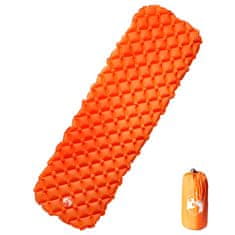 Vidaxl 1 személyes narancssárga felfújható kempingmatrac 190x58x6 cm 4007114