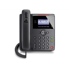 HP Poly Edge B10 VoIP Telefon + Tápegység - Fekete (84C19AA#ABB)