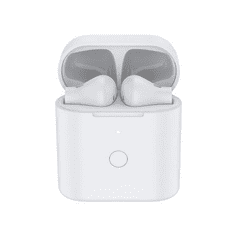 QCY T7 Bluetooth Sztereó TWS Headset + töltő dokkoló Fehér (QCY-0046)
