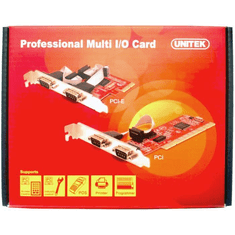 Unitek Y-7504 2x RS-232 PCI-E Vezérlő kártya (Y-7504)